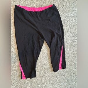 Black and Pink Athletic Leggings